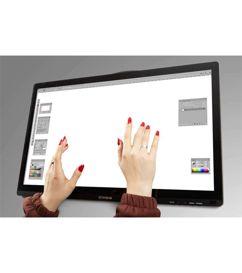 Монитор IRBIS SMARTVIEW 27'' LED Monitor Touch 1920x1080, 16:9, IPS, 250 cd/m2, 1000:1, 3ms, 178°/178°, VGA, HDMI, DP, USB, Audio output, 75Hz, Tilt, Height, Swivel, Pivot, Speakers,., Black 3y (China)