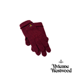 VIVIENNE WESTWOOD ПЕРЧАТКИ БОРДОВЫЕ С ОТВЕРСТИЯМИ ДЛЯ ПАЛЬЦЕВ