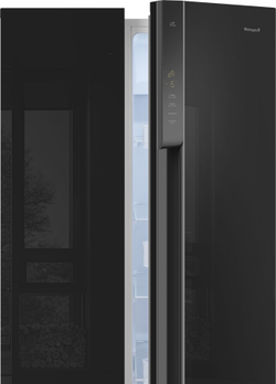 Холодильник Weissgauff WSBS 500 Inverter NoFrost Black Glass