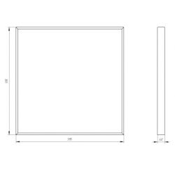 Светильник светодиодный ЭРА SPO-910-2-65K-038 38Вт 6500К 3990Лм 595x595x40 микропризма