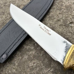 Нож туристический ковка х12мф кизлярский