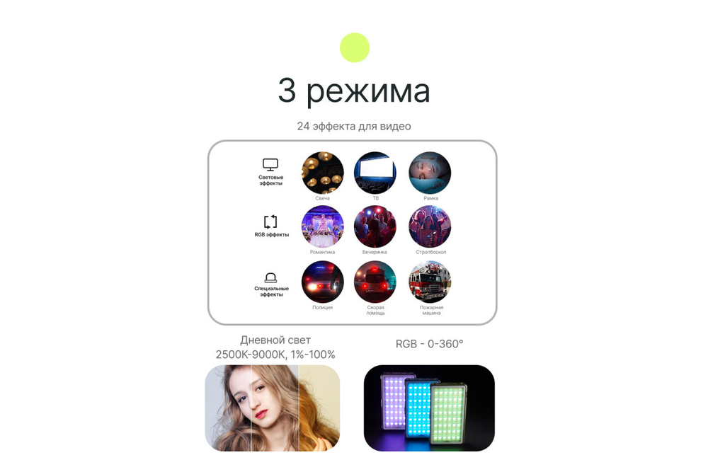 Осветитель светодиодный Raylab RL-LED12RGB-BL 2500-9000К синий