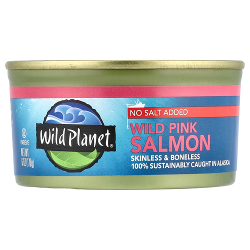 Wild Planet, Дикий горбуша, без добавления соли, 170 г (6 унций)