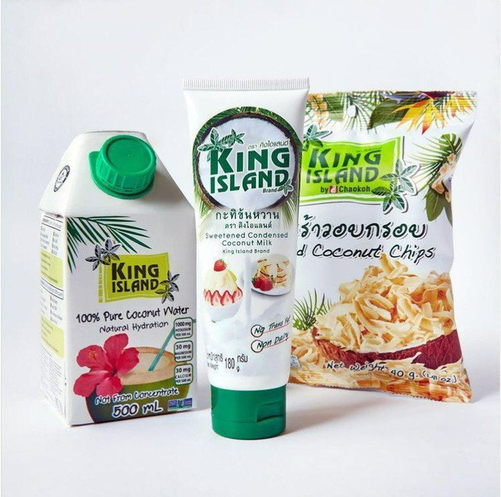 Кокосовая сгущенка KING ISLAND на основе кокосовой мякоти, 180 г