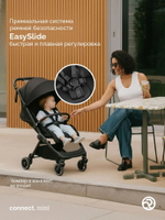 Коляска прогулочная для двойни Bumprider Connect.mini Black