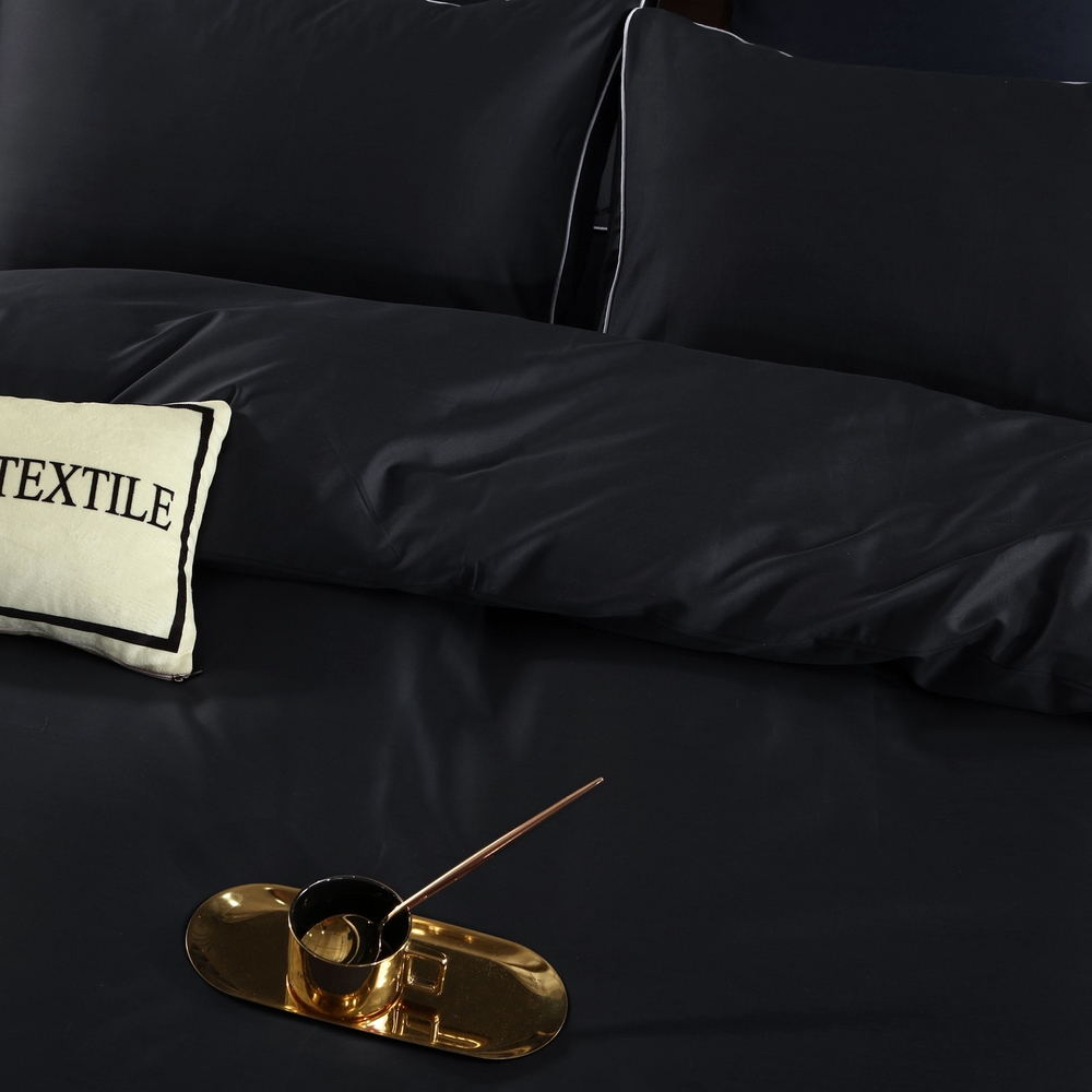 Комплект постельного белья Однотонный Сатин Премиум на резинке OCPR019