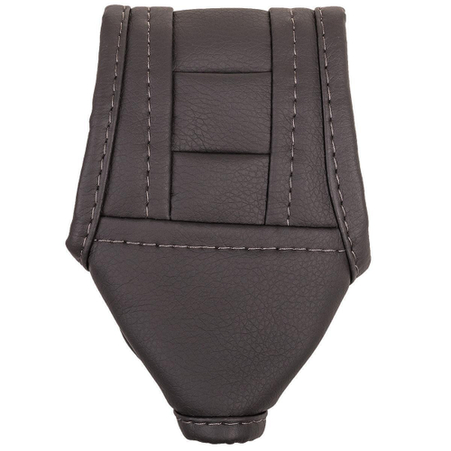 Чехол ручки АКПП кожа круглый серый Skyway