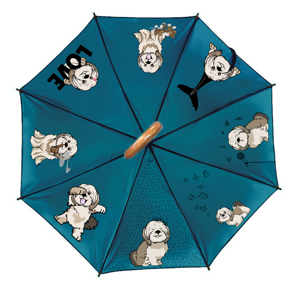Зонт "Веселые Ши-тцу"