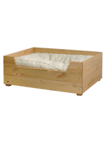 Лежанка домик для кошек и собак мелких и средних пород Вальди 78х58 см из массива сосны, прочный лежак для кошек и собак