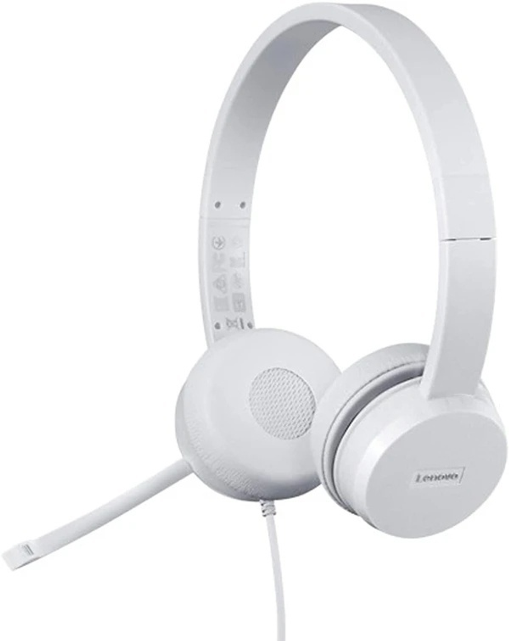 Наушники Lenovo 110 Stereo USB белый