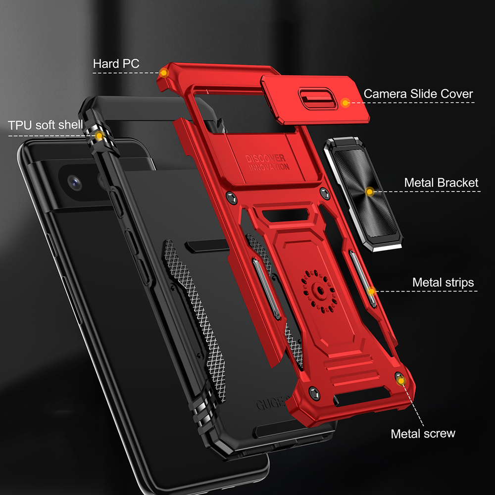 Чехол Safe Case с кольцом и защитой камеры для Google Pixel 7a
