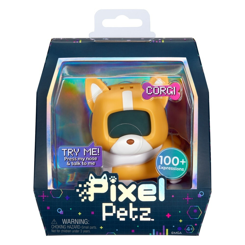 Pixel Petz - Интерактивная собака корги Digital pet 100 реакций / артикул 521631 540298 / GTIN 035051540298