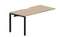 стол Strike 1580х780х750мм (с эргономичным вырезом) - приставной элемент