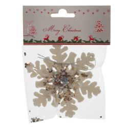 GAEM Украшение новогоднее "Снежинка", L10 W3,5 H10,5 см