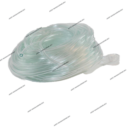 Топливный шланг в бухтах для б/к и б/п пластиковый прозрачный d-5мм, вн.d2.5, бухта 20м