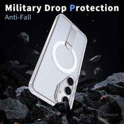 Прозрачный чехол Mesh Pro Magnetic Case для Samsung Galaxy S25