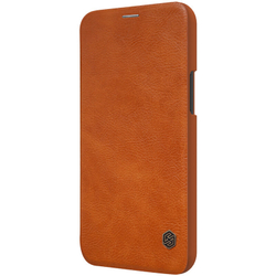 Кожаный чехол-книжка Nillkin Leather Qin для iPhone 12 Pro Max