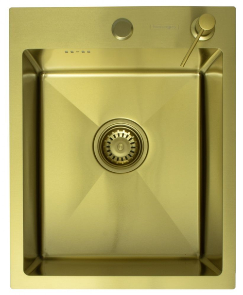 Мойка НЕРЖ  60х45  (МАТ. ЗОЛОТО) с дозатором HANSEN  (2/1шт)