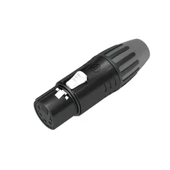 Seetronic SCMF5-BG Кабельный разъём XLR "мама", 5-ти контактный. Черный корпус