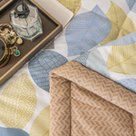 Комплект постельного белья Сатин с Одеялом 100% хлопок 160x80 на резинке OBR148