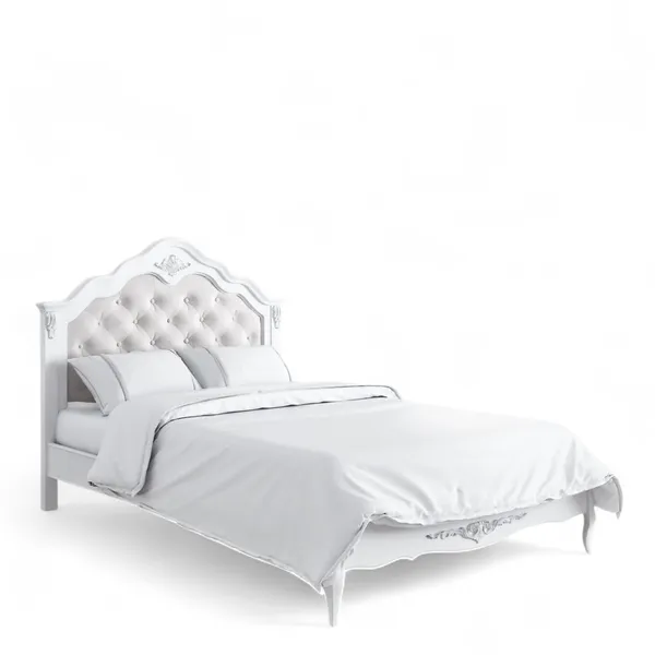 Кровать с мягким изголовьем 120*200