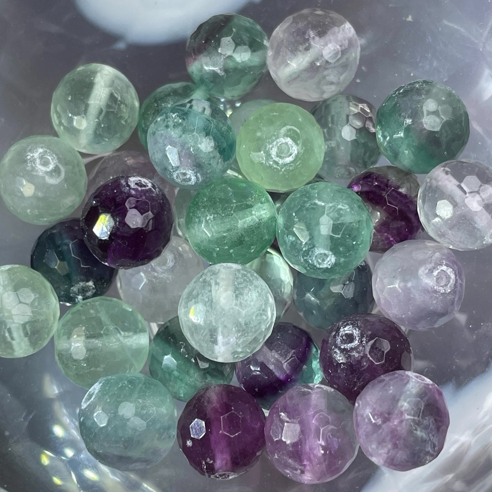 55527  Флюорит Бусина 9-9,5мм огр