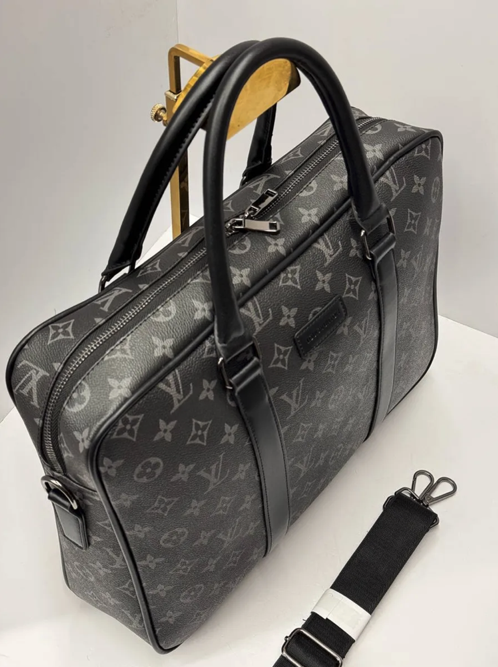 Сумка мужская экокожаная для документов и ноутбука с ручками