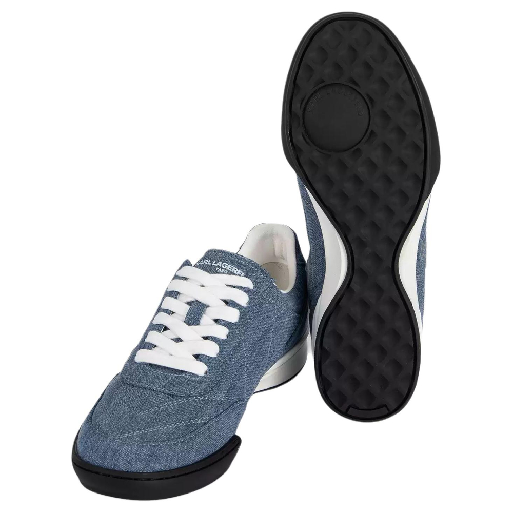 KARL LAGERFELD Low top Canvas Shoes 1.8cm Women"s Blue