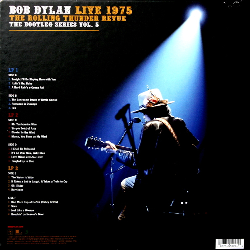 Bob Dylan / The Bootleg Series Vol. 5: Bob Dylan Live 1975, The Rolling Thunder Revue (Limited Edition Box Set)(3LP)