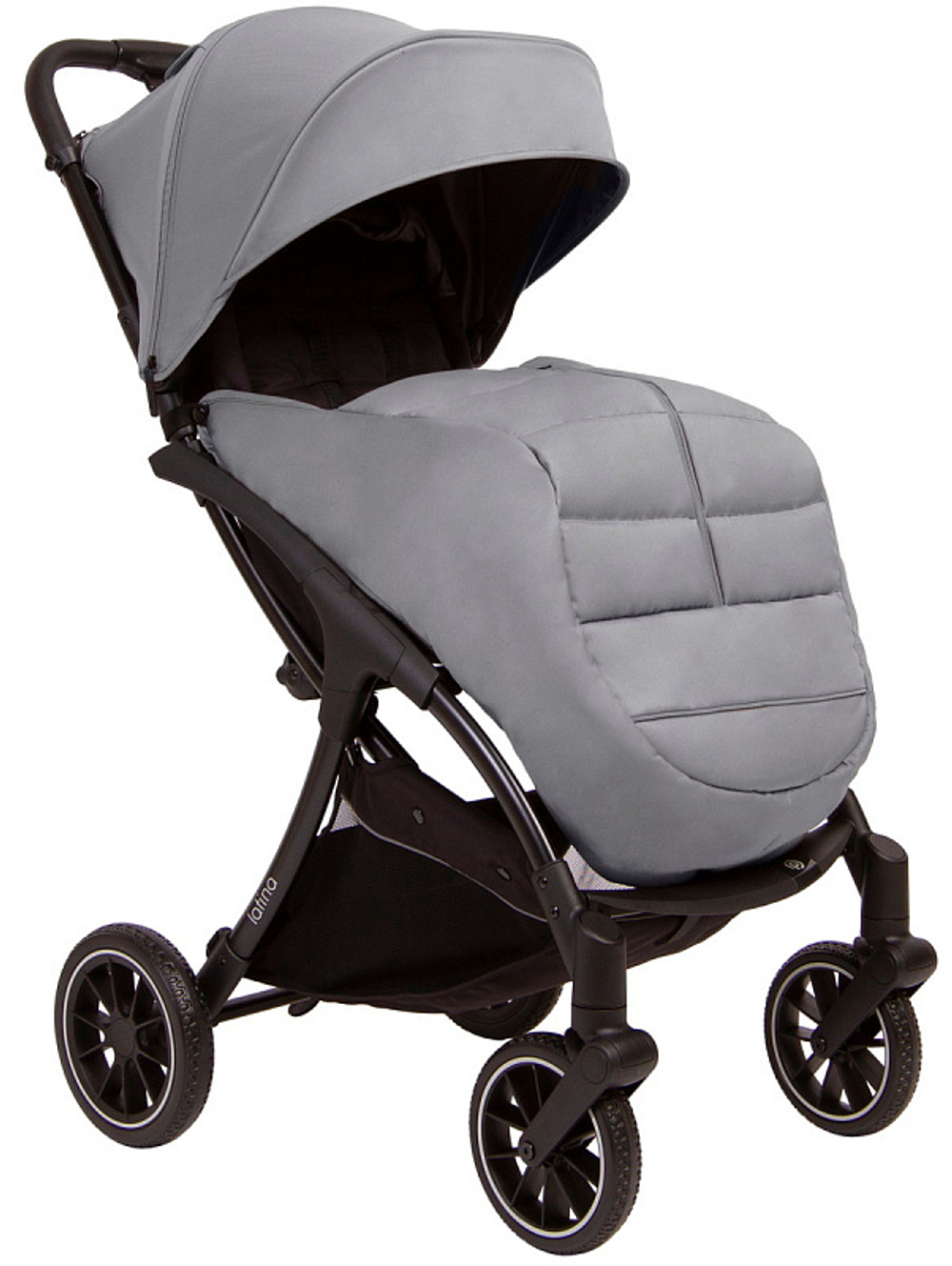 Детская прогулочная коляска Peppy Latina grey stone серая