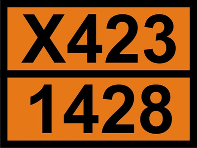 Наклейка "Натрий Х423 / 1428" ДОПОГ