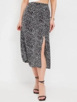 Юбка летняя шифоновая с разрезом