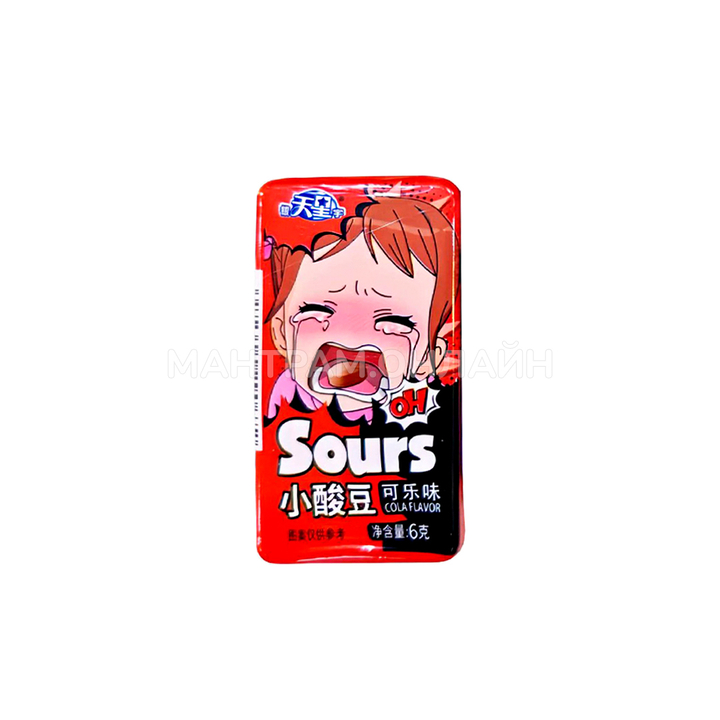 Драже Sours Cola Flavor кислое со вкусом колы 6 г