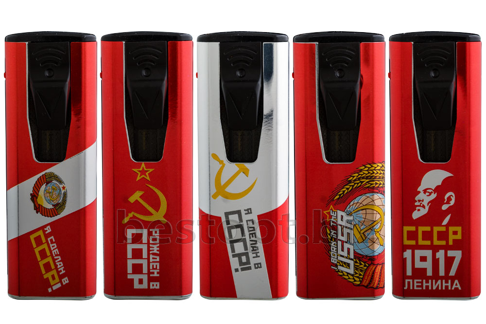 Зажигалка турбо Панда BS 906-1 СССР  25шт*40бл