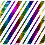 Салфетки «Радужный перелив», 33 см, 6 шт