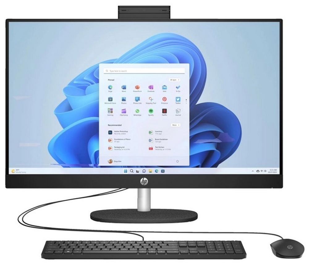 Моноблок HP All-in-One 27-cr0033ci 7Y0F2EA черный