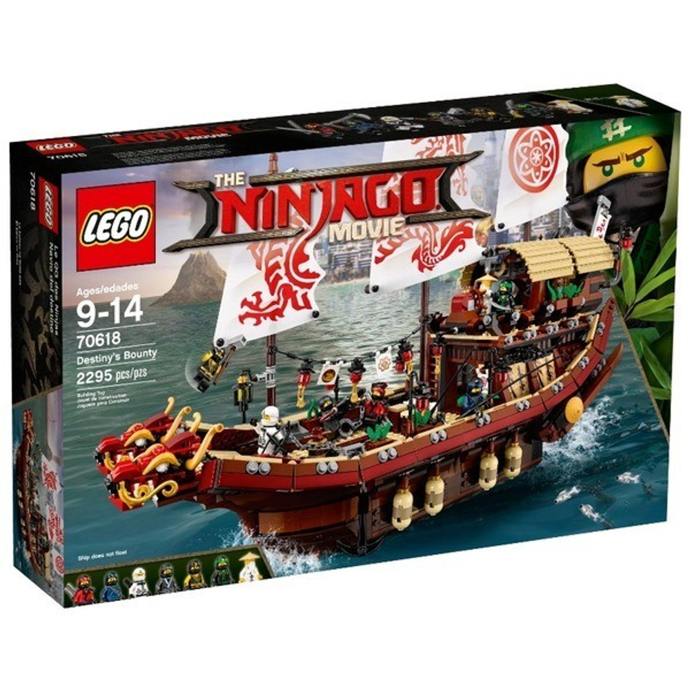 LEGO Ninjago Movie: Летающий корабль Мастера Ву 70618 — Destiny's Bounty — Лего Ниндзяго Фильм