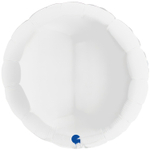 Шар фольгированный Круг 91 см (Белый)