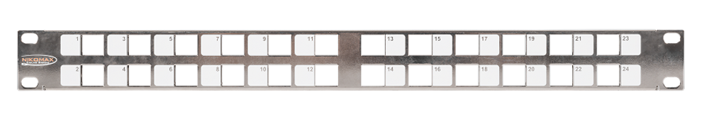 Патч-панель  NikoMax NMC-RP24-BLANK-AN-1U-MT