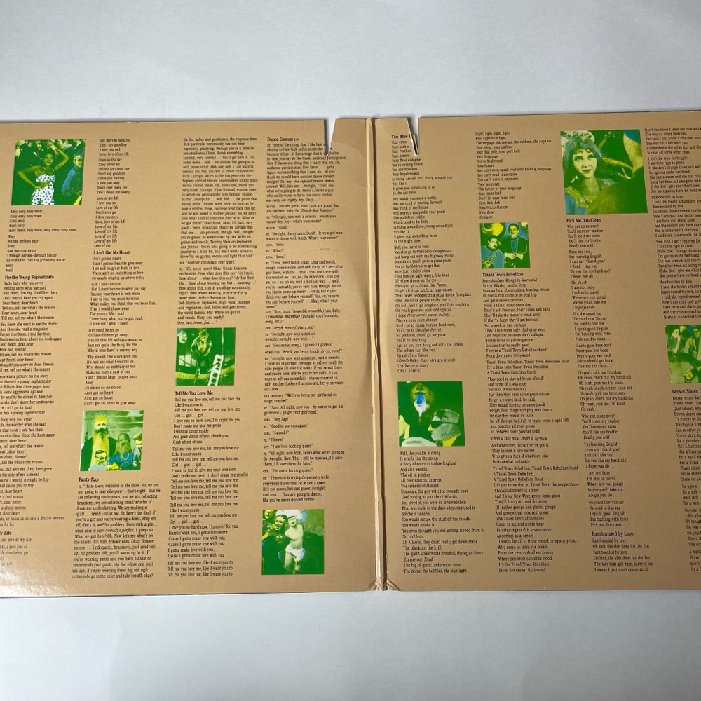 Винтажная виниловая пластинка LP Frank Zappa Tinsel Town Rebellion (USA 1981)