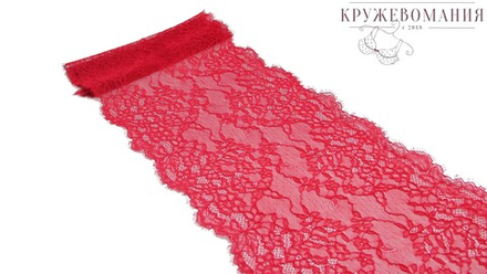 Эластичное кружево,22 см, с ресничками, красные румяна, (Арт: EK-2245), м