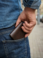 Бумажник Ichimai . Темный коньяк