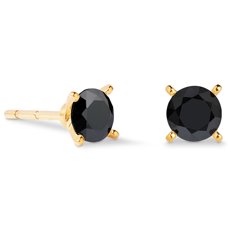 Серьги Coeur de Lion Black-Gold 0207/21-1316