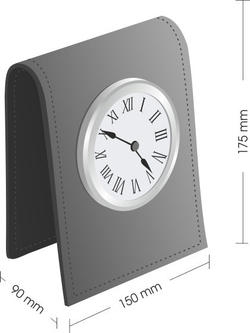 Схема с размерами часов настольных Classic D103 для набора на стол руководителя.