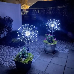 GERGLOW Уличный светильник 200 СВЕТОДИОДОВ на солнечной батарее для освещения дома дачи сада