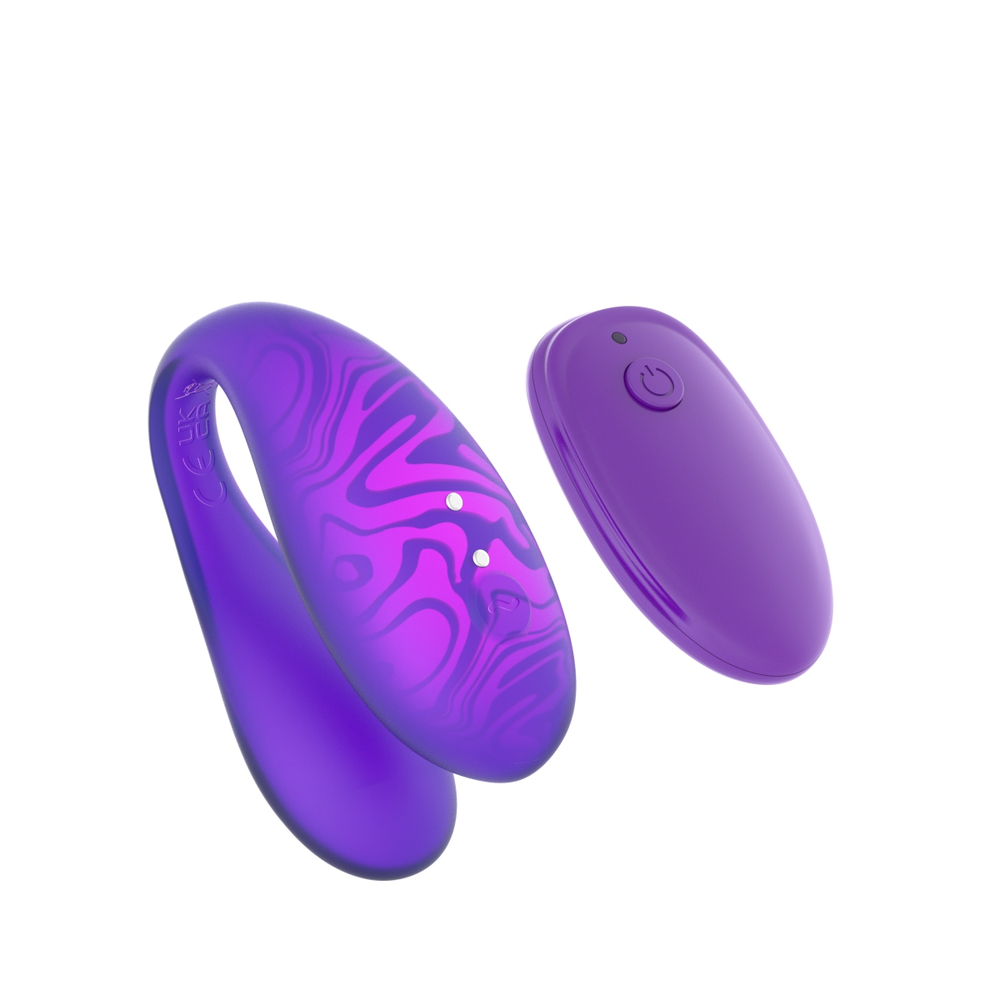 Парный вибромассажер TWIN+, Purple с пультом и управлением через приложение