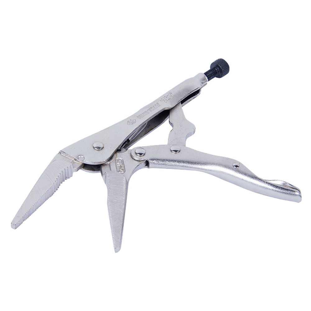 KING TONY (6315-09) Зажим с фиксатором 221 мм, тонконосый