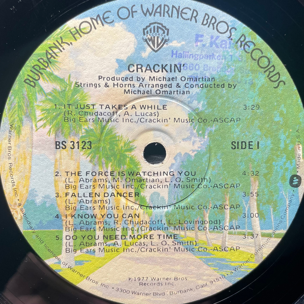 Crackin' ‎– Crackin' (США 1977г.)