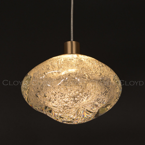 Подвесной светильник Cloyd VOCAL P1 / латунь - прозрачн. стекло (арт.11345)