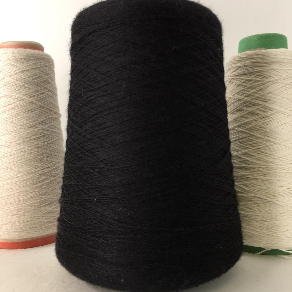 CASHWOOL - Zegna Baruffa; 100% меринос, 2400м/100гр; 2/48; col. 099070 чёрный